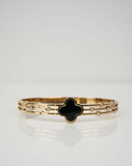 Eiti Jewels Noir Bloom 18K Gold Plated Bracelet