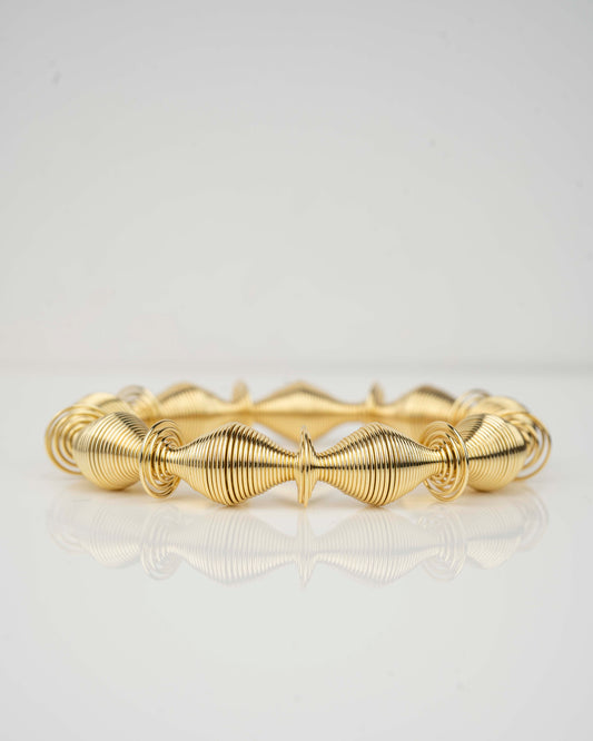 Eiti Jewels Curlique Charm 18K Gold-Plated Bracelet