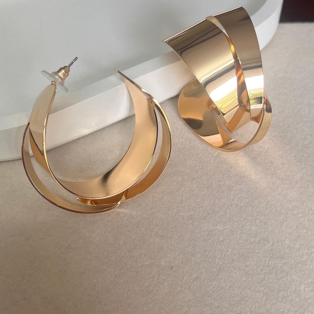 Eiti Jewels Veronica 18K Gold Plated Statement Loops
