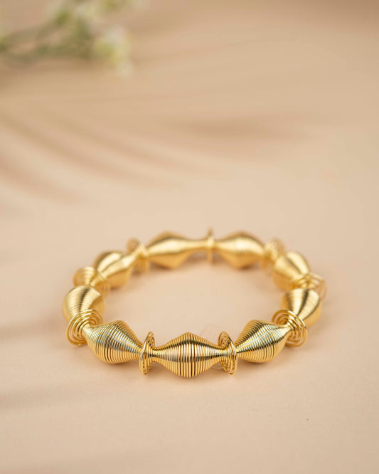 Eiti Jewels Curlique Charm 18K Gold-Plated Bracelet